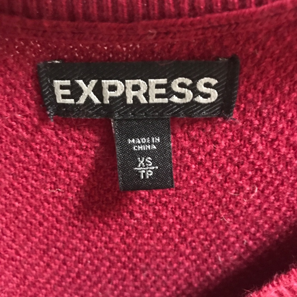 Express Red Spring Sweater Dress - Picture 6 of 6